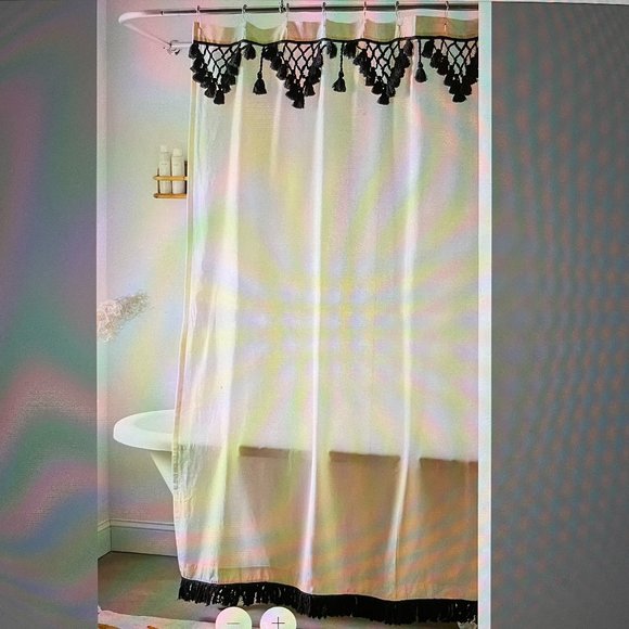 Topanga Fringe Shower Curtain from Urban Outfitters - Picture 1 of 4